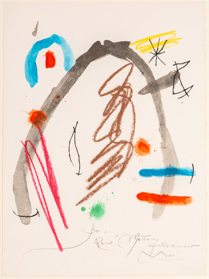Joan Miro, Quelques Fleurs #23: Metras, Lithograph, 1964, Caviar20 Spanish Artist