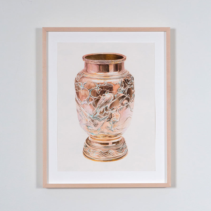 Joanne Tod, Copper Birds, Watercolor on Paper, 2021, Caviar20