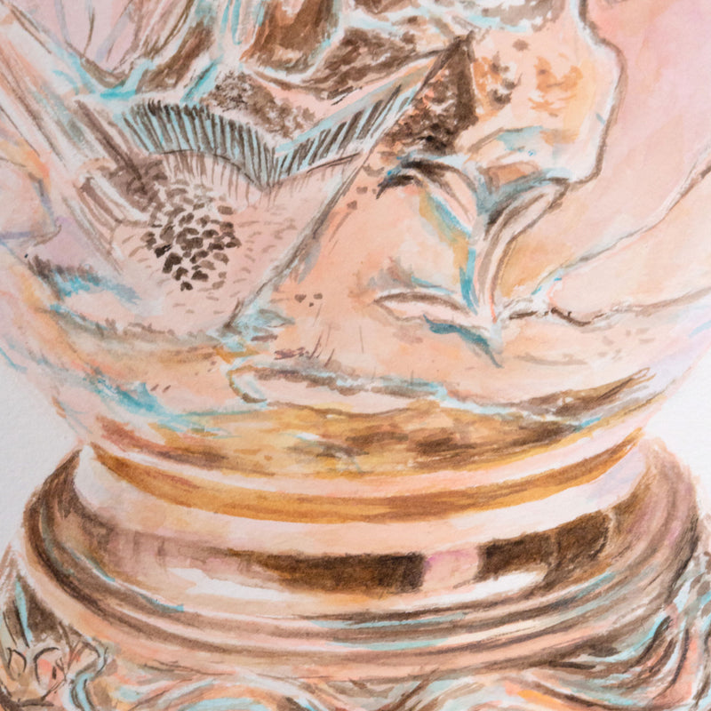 Joanne Tod, Copper Birds, Watercolor on Paper, 2021, Caviar20
