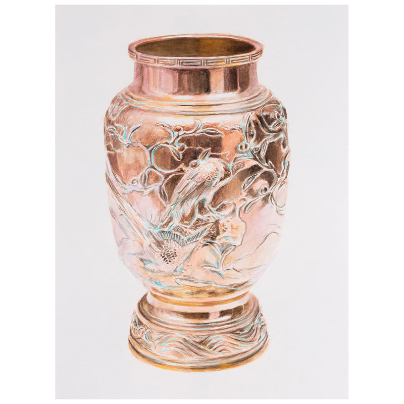 Joanne Tod, Copper Birds, Watercolor on Paper, 2021, Caviar20