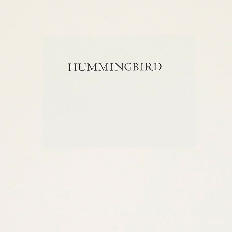 JOEL SHAPIRO "HUMMINGBIRD" PRINT, 1990