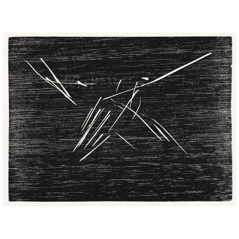 JOEL SHAPIRO "HUMMINGBIRD" PRINT, 1990