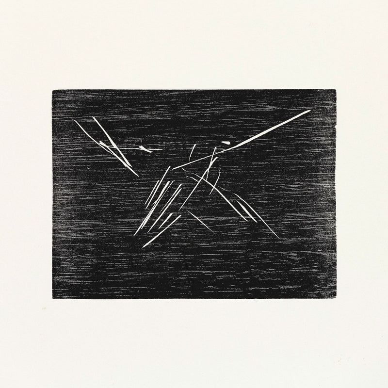 JOEL SHAPIRO "HUMMINGBIRD" PRINT, 1990