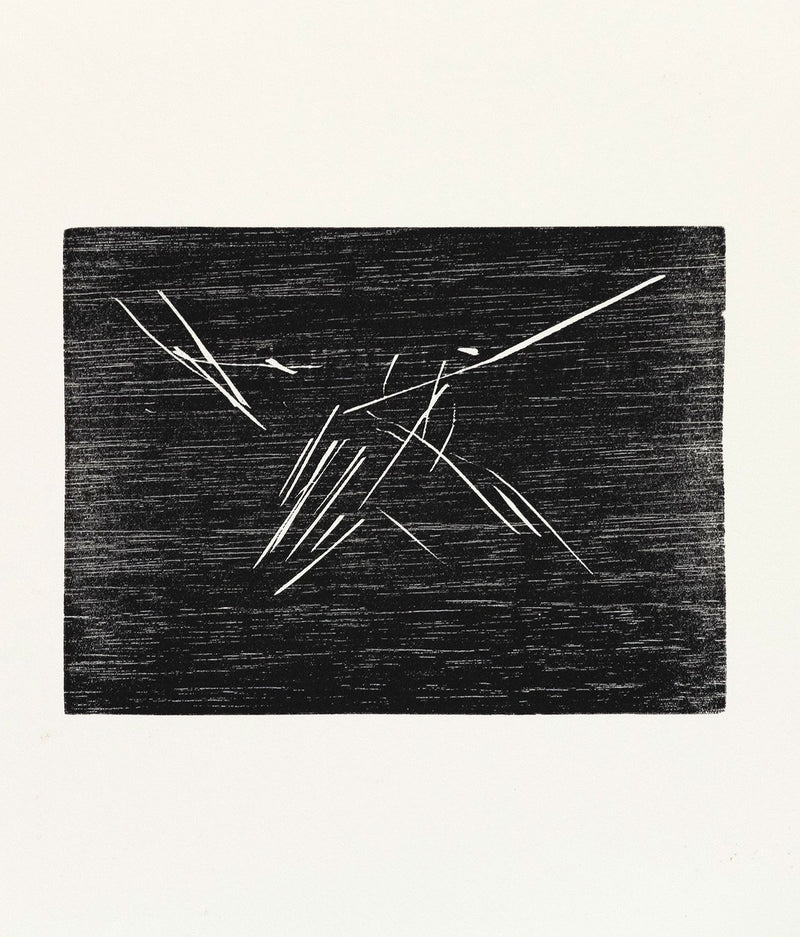 JOEL SHAPIRO "HUMMINGBIRD" PRINT, 1990