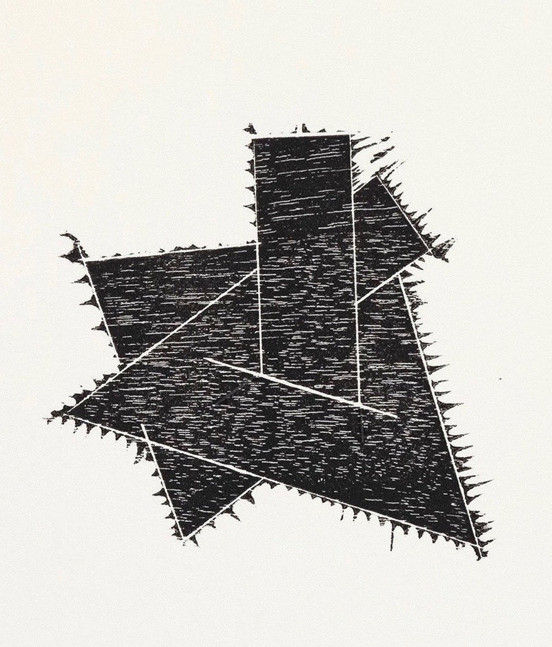 JOEL SHAPIRO "SNAKE" PRINT, 1990