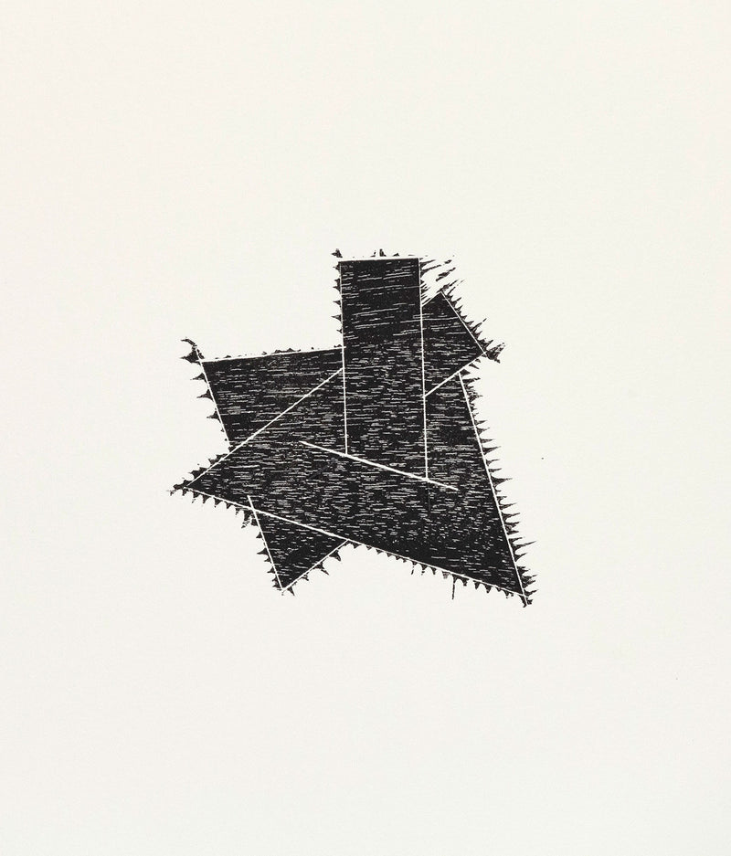 Joel Shapiro, Snake, Wood Cut print, 1990, Caviar20