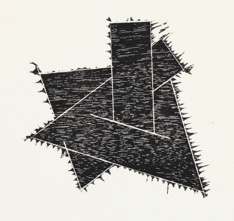 Joel Shapiro, Snake, Wood Cut print, 1990, Caviar20