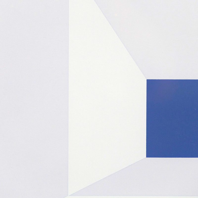 JOSEF ALBERS "MITERED SQUARES- COBALT" SCREENPRINT, 1976