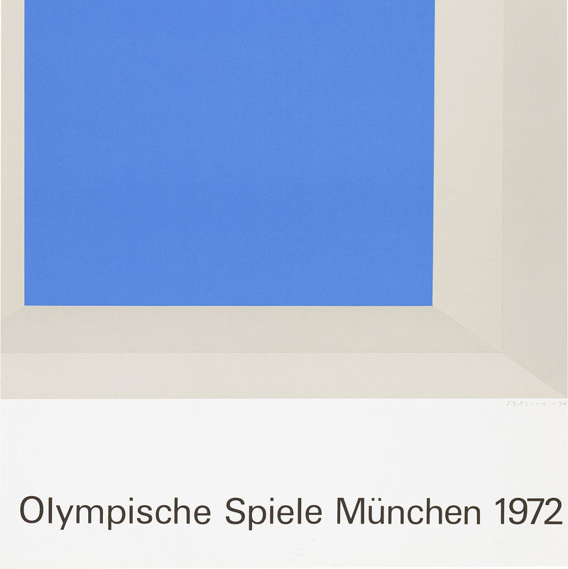 JOSEF ALBERS "MUNICH OLYMPICS" SIGNED POSTER, 1972