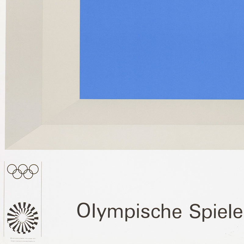 JOSEF ALBERS "MUNICH OLYMPICS" SIGNED POSTER, 1972