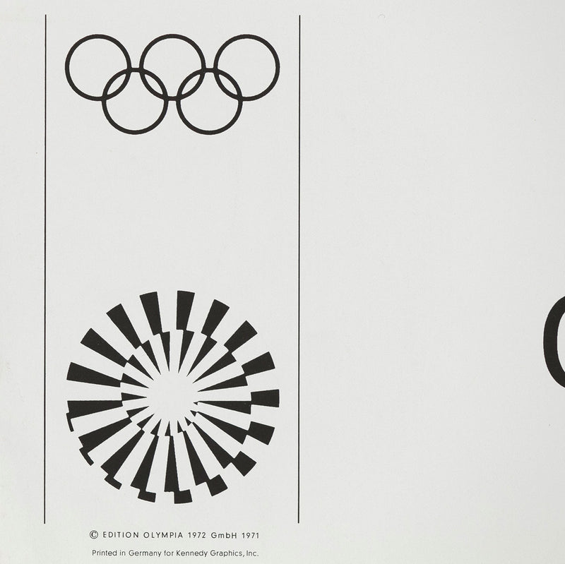 JOSEF ALBERS "MUNICH OLYMPICS" SIGNED POSTER, 1972