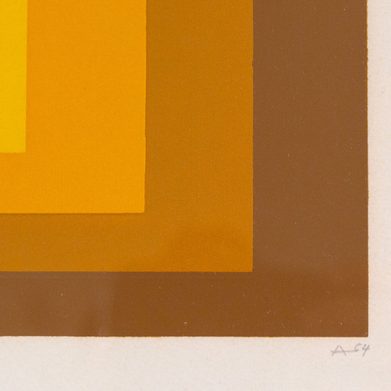 Joseph Albers, Homage to the Square Harvest Gold, Serigraph, 1965, Caviar20