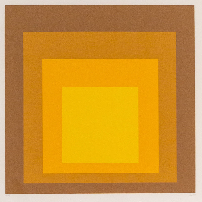 Joseph Albers, Homage to the Square Harvest Gold, Serigraph, 1965, Caviar20
