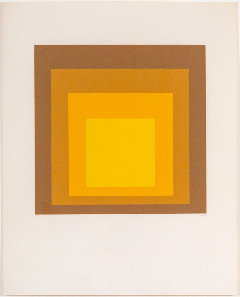 Joseph Albers, Homage to the Square Harvest Gold, Serigraph, 1965, Caviar20