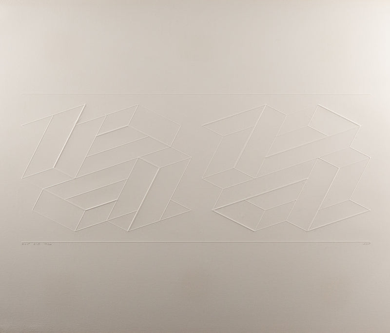 Josef Albers, Linear constructions, 1969, embossed print, caviar20