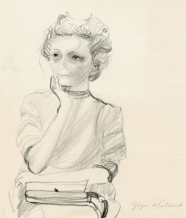 JOYCE WIELAND "SELF PORTRAIT" DRAWING, 1965