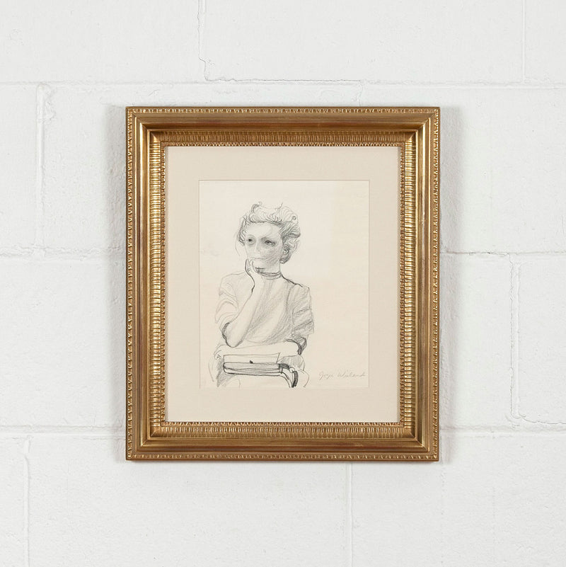 JOYCE WIELAND "SELF PORTRAIT" DRAWING, 1965
