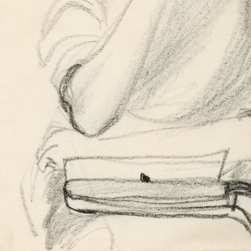 JOYCE WIELAND "SELF PORTRAIT" DRAWING, 1965