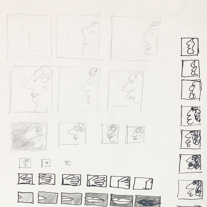 JOYCE WIELAND "FILM STRIP SKETCH" 1960s