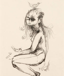 Joyce Wieland works on paper Caviar20 drawing