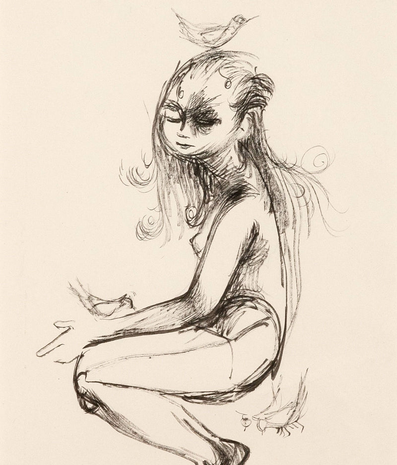 Joyce Wieland works on paper Caviar20 drawing