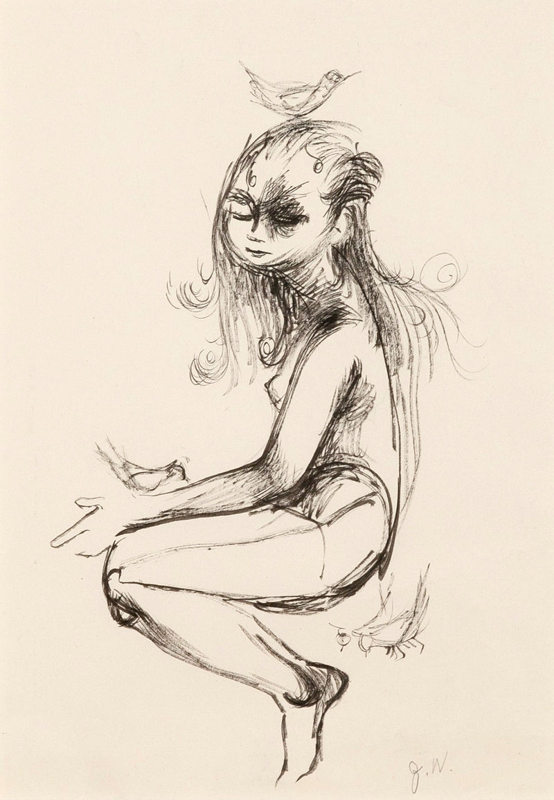 Joyce Wieland works on paper Caviar20 drawing