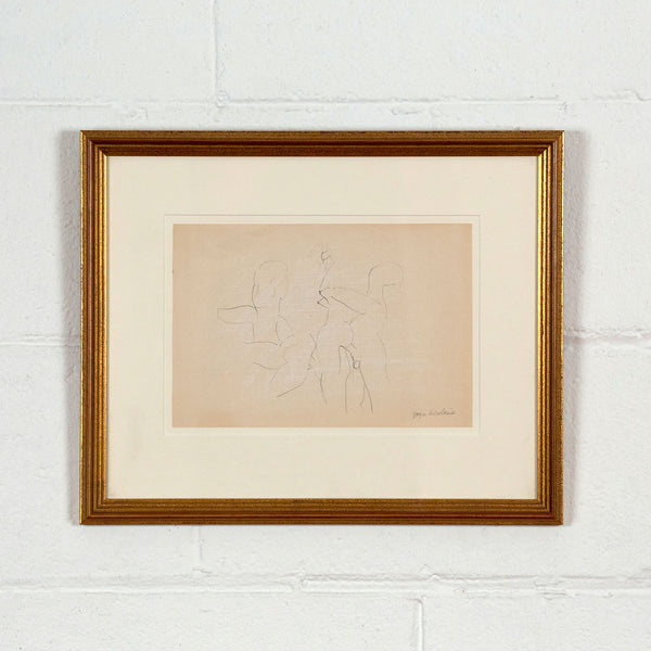 Joyce Wieland, Enter, drawing, 1962, Caviar20, framed