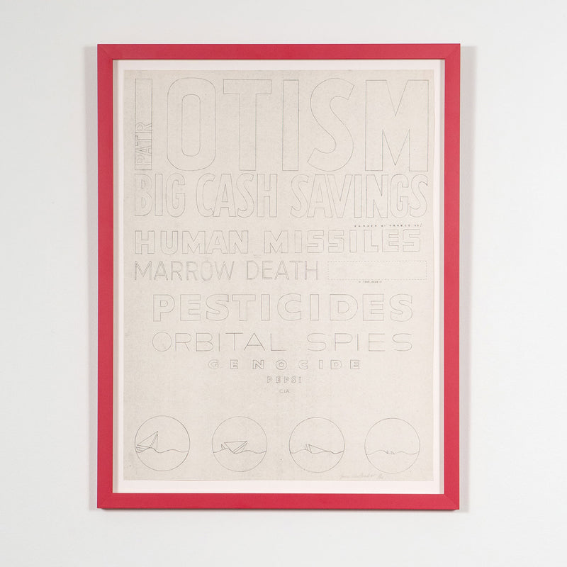 Joyce Wieland, Patriotism, Lithograph and blueprint, 1965, Toronto, Canada, Caviar20