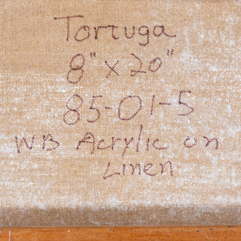 Jules Oltiski "Tortuga" Acrylic on linen. 1985.