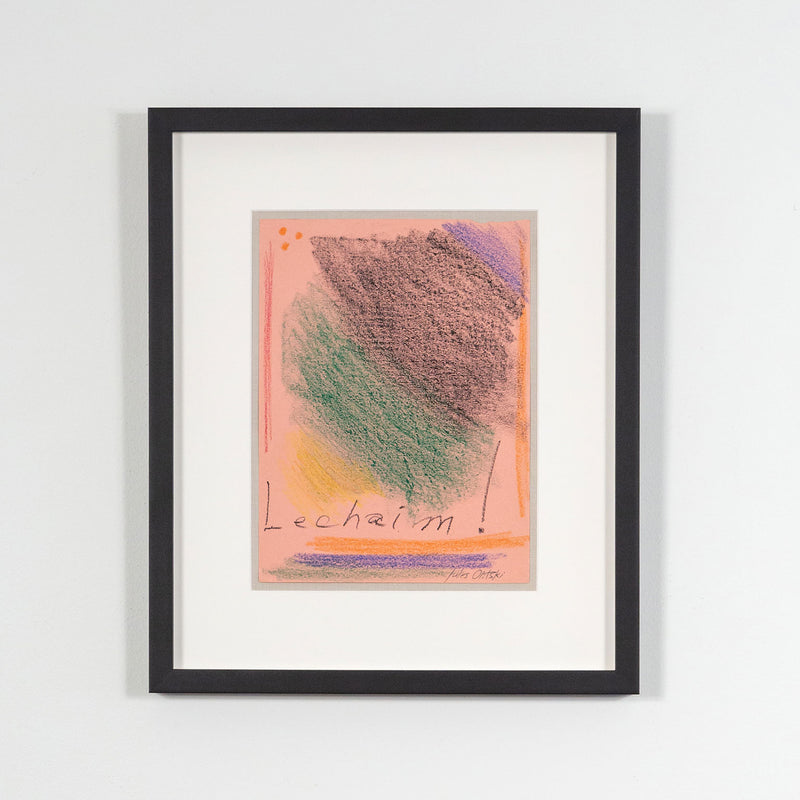 Jules Olitski, Lechaim!, Pastel and mixed media on colored paper, 1965, USA, Caviar20, Amercian Abstraction