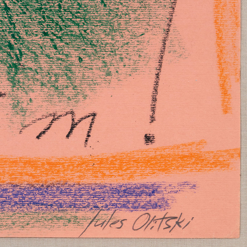 Jules Olitski, Lechaim!, Pastel and mixed media on colored paper, 1965, USA, Caviar20, Amercian Abstraction