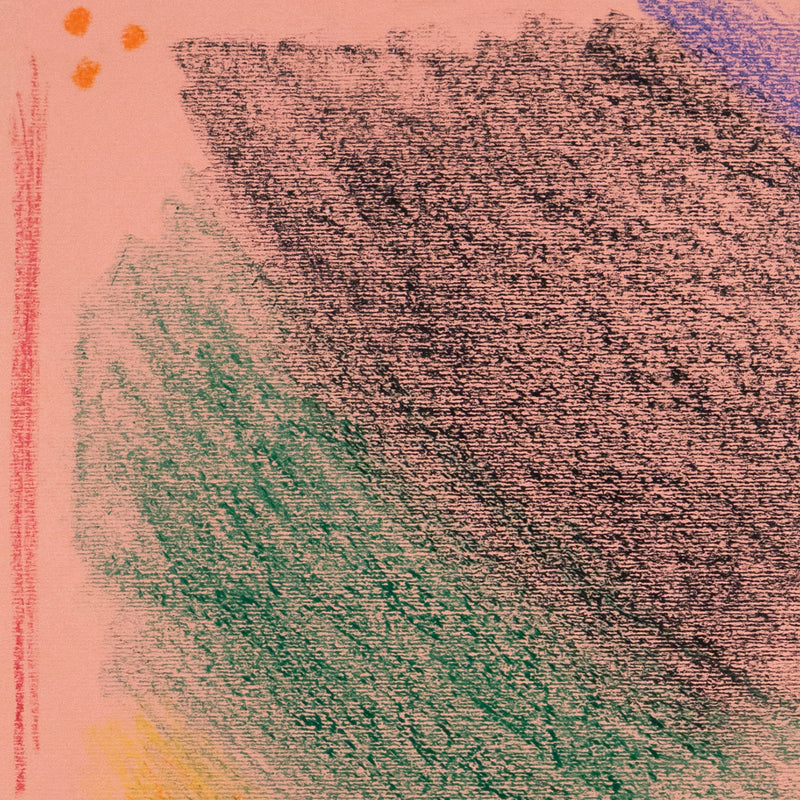 Jules Olitski, Lechaim!, Pastel and mixed media on colored paper, 1965, USA, Caviar20, Amercian Abstraction