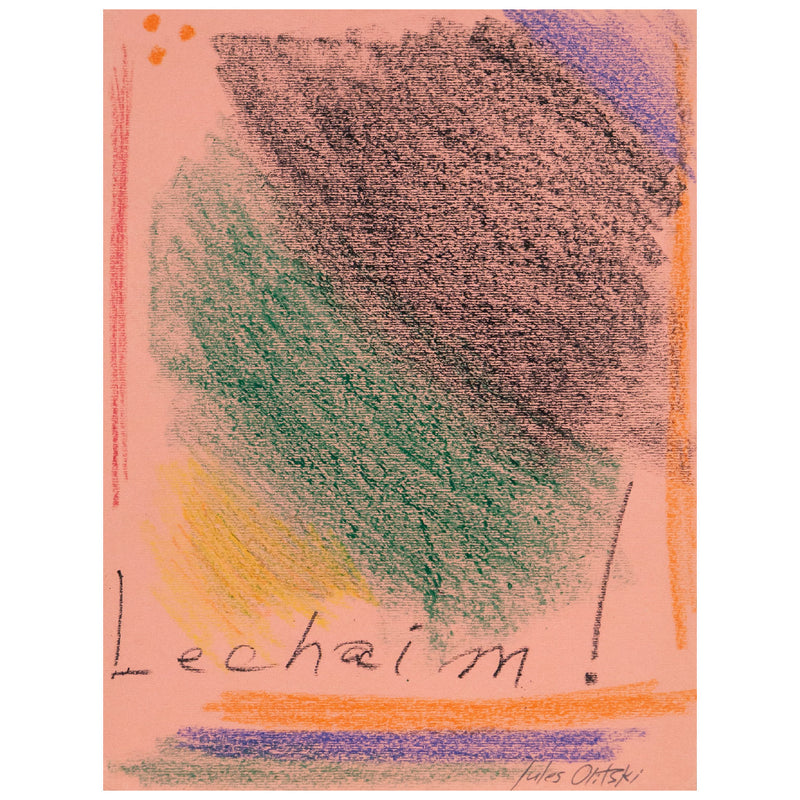 Jules Olitski, Lechaim!, Pastel and mixed media on colored paper, 1965, USA, Caviar20, Amercian Abstraction