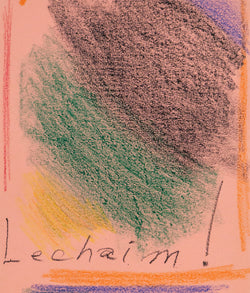 Jules Olitski, Lechaim!, Pastel and mixed media on colored paper, 1965, USA, Caviar20, Amercian Abstraction