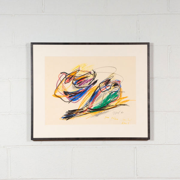 Karel Appel Personnage Caviar20 drawing abstract art