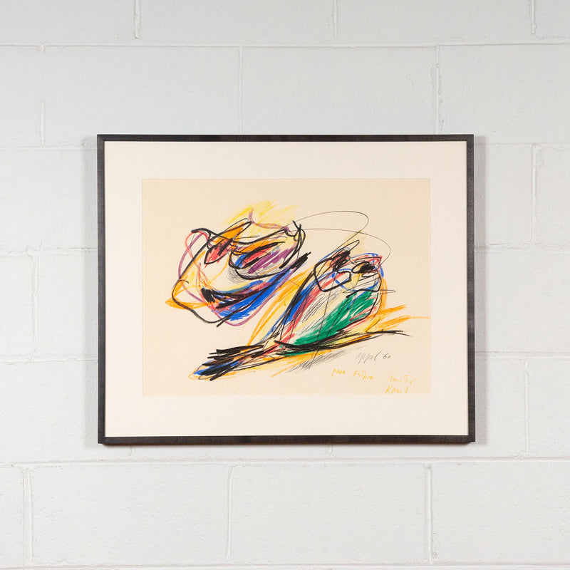Karel Appel Personnage Caviar20 drawing abstract art