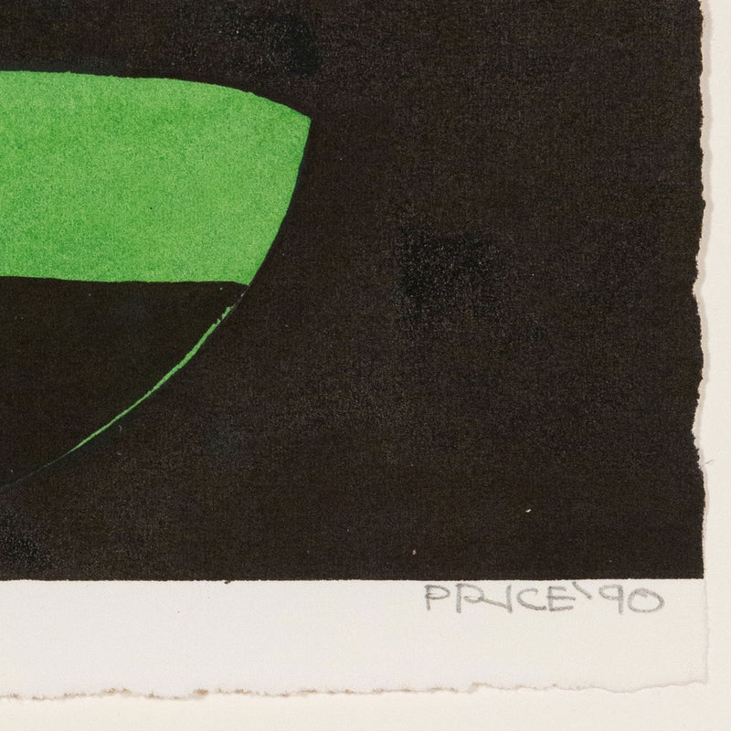 Ken Price, House, Painting, 1990, caviar20 originals, closeup showing artist signature