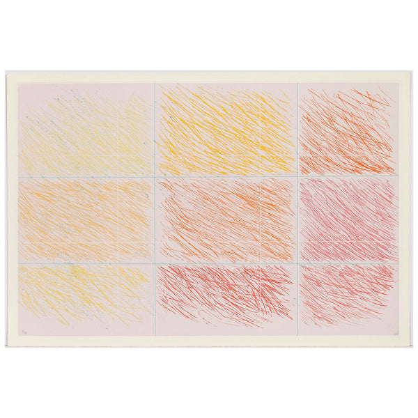 KENNETH NOLAND "MARRON" ETCHING, 1990