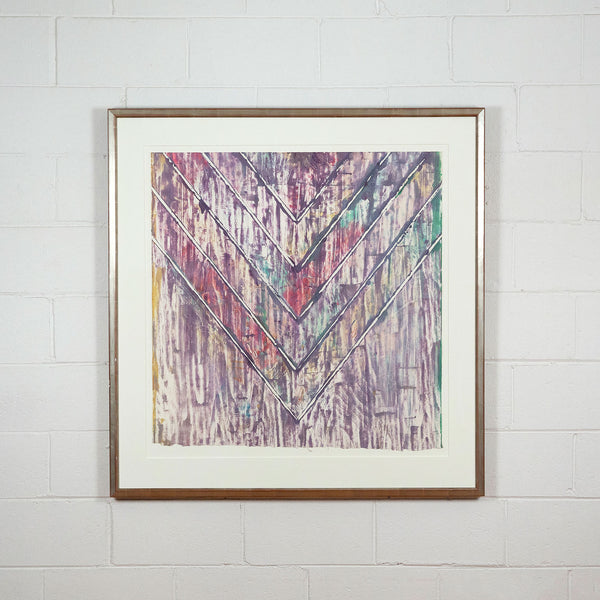 Kenneth Noland Paper Relief Caviar20 in frame