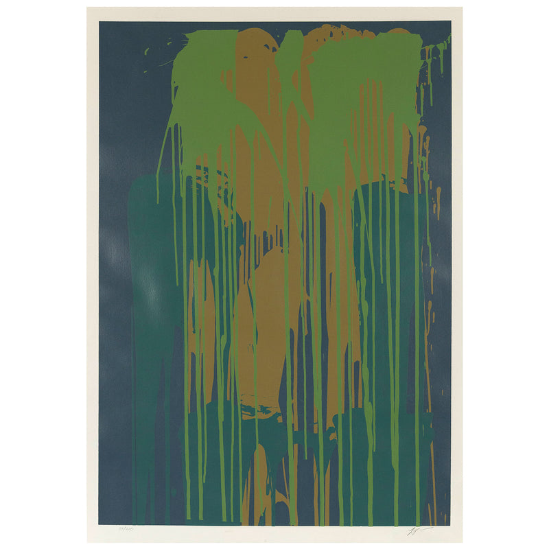 LARRY POONS, “GREEN RUSH” PRINT, 1979