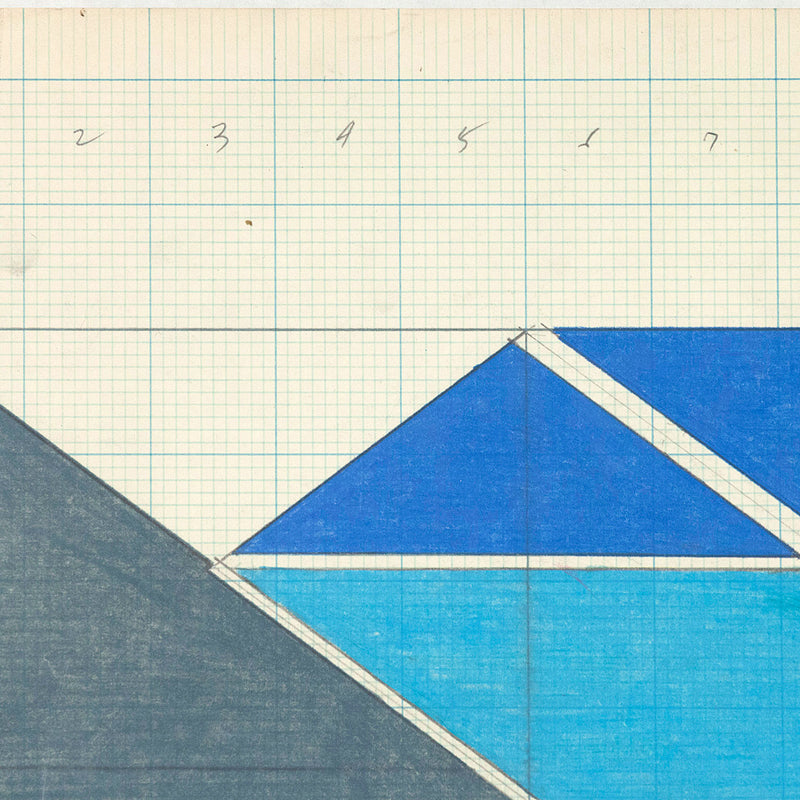 Larry Zox 1965 Caviar20 drawings art hard-edge abstraction