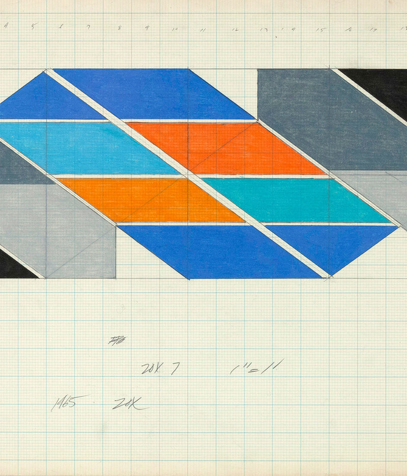 Larry Zox 1965 Caviar20 drawings art hard-edge abstraction