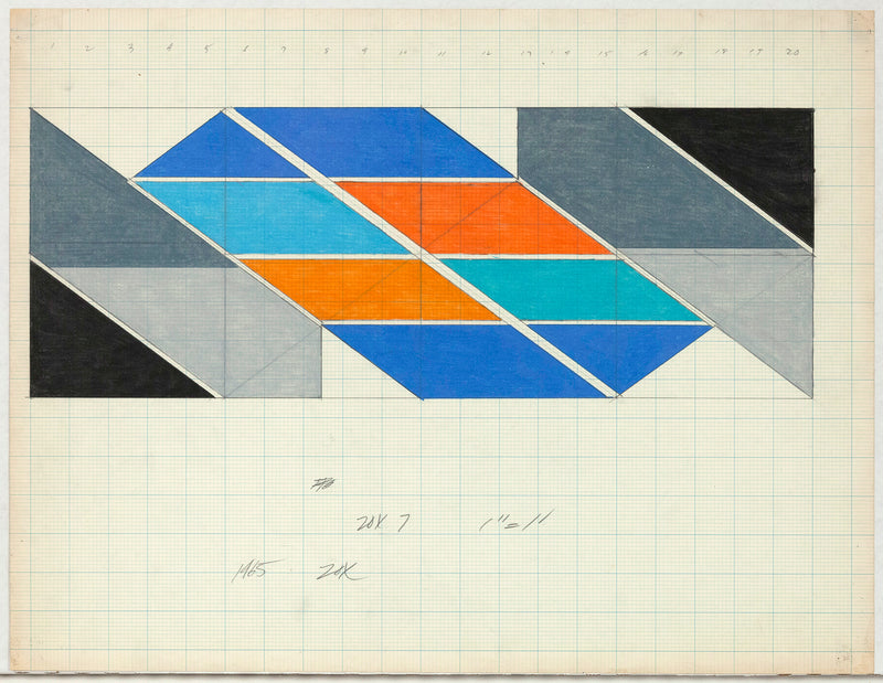 Larry Zox 1965 Caviar20 drawings art hard-edge abstraction