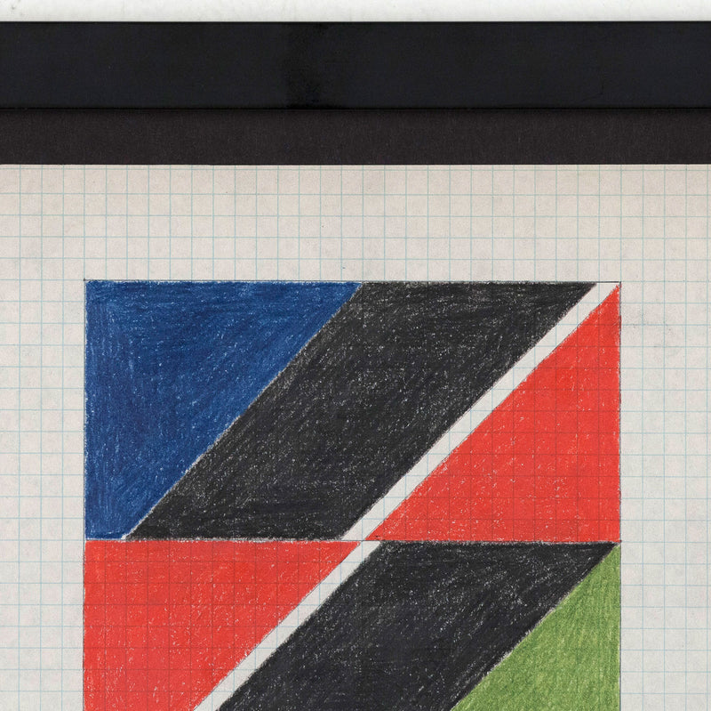 LARRY ZOX "BLACK PUSH" DRAWING, 1965
