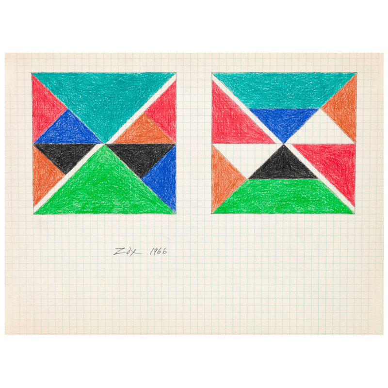 Larry Zox Teal Top Drawing 1966 Caviar20