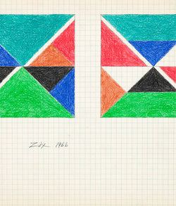 Larry Zox Teal Top Drawing 1966 Caviar20 