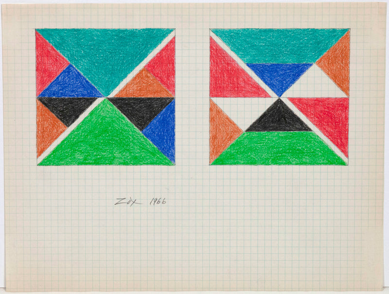 Larry Zox Caviar20 Teal Top Drawing 1966