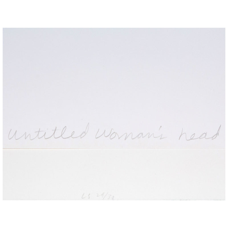 Laurie Simmons, Untitled (Woman's Head), Gelatin Silver Print on fiber paper, 1976, Caviar20