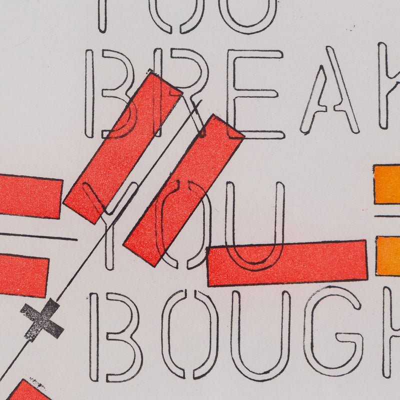 Lawrence Weiner, Imaginary Realities, Color offset lithography on vellum, 1994, Caviar20