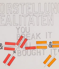 Lawrence Weiner, Imaginary Realities, Color offset lithography on vellum, 1994, Caviar20